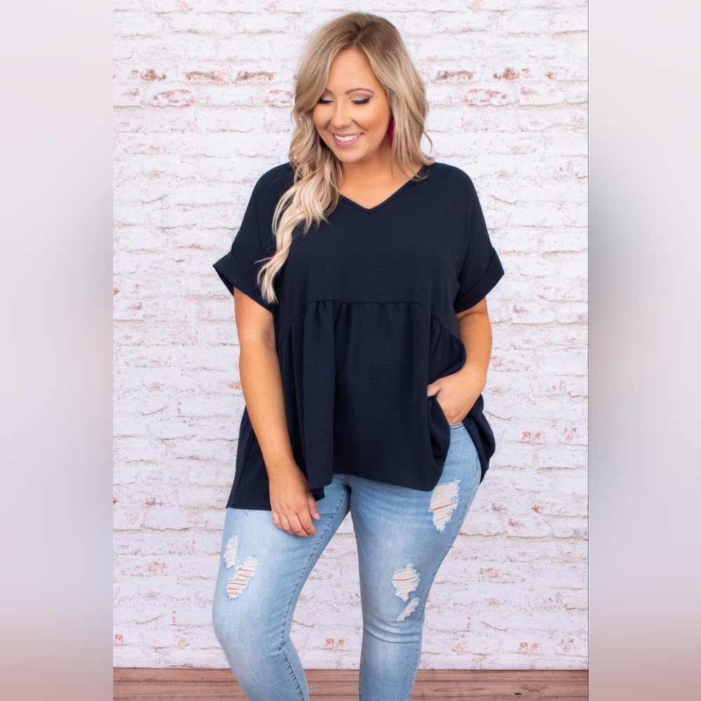 Chic Soul Wide Eyed Gaze Navy XL